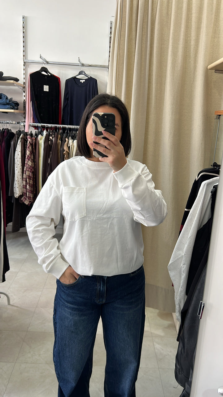 MAGLIA BASIC BIANCA