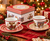 SET 2 TAZZINE CON PIATTINO VINTAGE TOYS