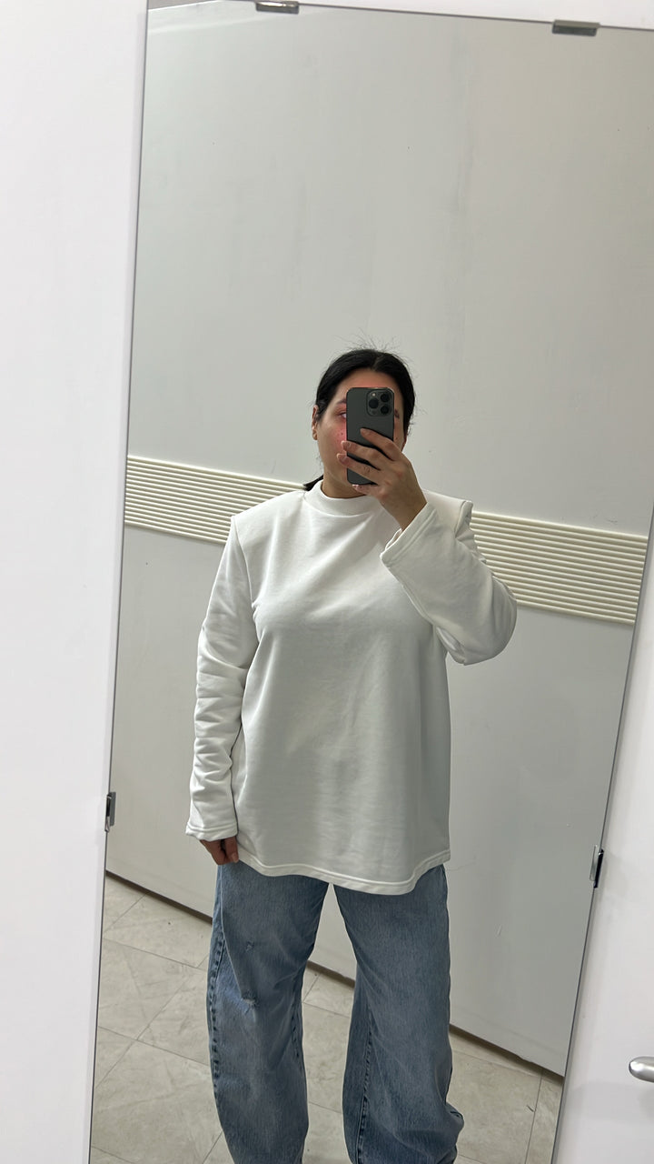 FELPA OVERSIZE BIANCA