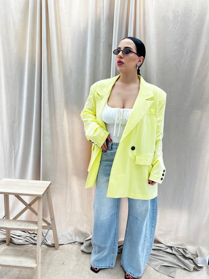 BLAZER OVERSIZE giallo