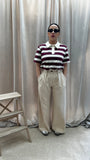PANTALONI PANNA JUST WEST