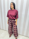 T-SHIRT spalline bordeaux
