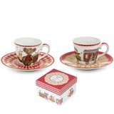 SET 2 TAZZINE CON PIATTINO VINTAGE TOYS