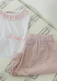 PIGIAMA CON ROUCHES BAMBINA corto