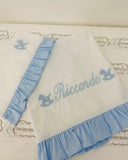 Lenzuola cotone rouches