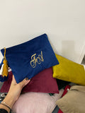 POCHETTE IN VELLUTO CON MANICO