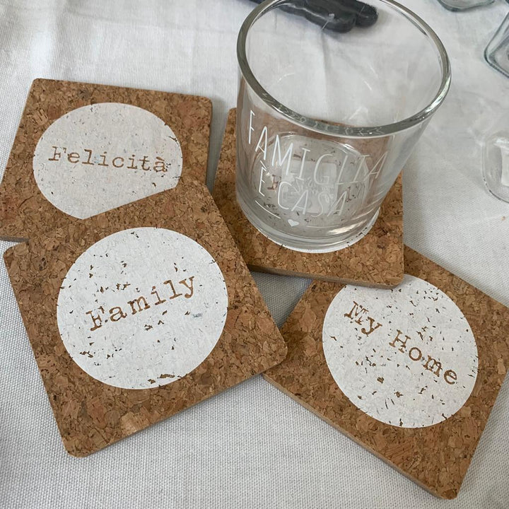 SET 4 SOTTOBICCHIERI